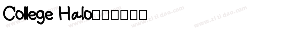 College Halo字体转换